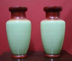 Pair of 19th Century Opaline Glass Vases 