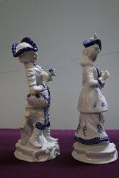 Pair of 20th Century China Figures  