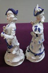 Pair of 20th Century China Figures  