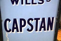 Pair of Antique Willsand39s Capstan Cigarettes Enamel Signs 