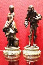 Pair of Bronze Figures