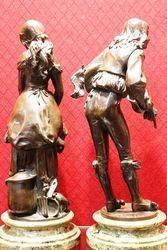 Pair of Bronze Figures