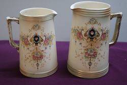 Pair of Crown Devon Jugs 