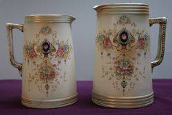 Pair of Crown Devon Jugs 