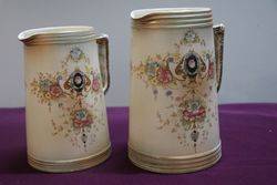 Pair of Crown Devon Jugs 