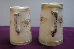 Pair of Crown Devon Jugs 