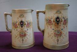 Pair of Crown Devon Jugs 