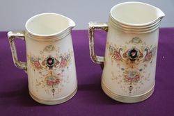 Pair of Crown Devon Jugs 