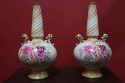 Pair of Early Crown Devon Vases 