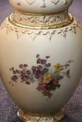 Pair of Large Royal Worcester Potpourri Vases