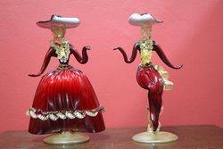 Pair of Murano Figures  