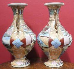 Pair of Satsuma Vases