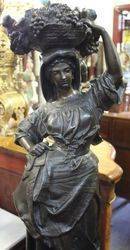 Pair of Spelter Figures Signed A Carrier