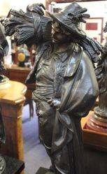 Pair of Spelter Figures Signed A Carrier