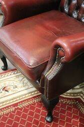 Pair of WingBack Leather Covered Armchairs