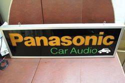 Panasonic Car Audio LED Light Up Sign