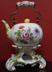 Paris Teapot and Stand in Meissen Style