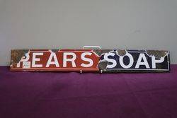 Pears Soap Enamel Advertising Sign 