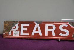 Pears Soap Enamel Advertising Sign 