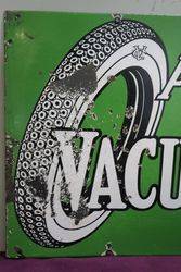 Pennsylvania Vacuum Cup Tyre Enamel Advertising Sign 
