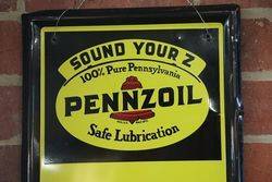 Pennzoil Pennsylvania Oil Advertising Tin Sign 