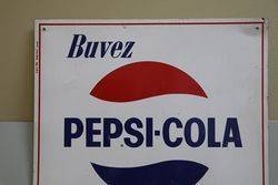 Pepsi Cola Tin Advertising Sign