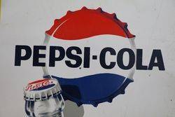 Pepsi Cola Tin Advertising Sign 