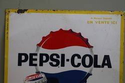 Pepsi Cola Tin Advertising Sign 