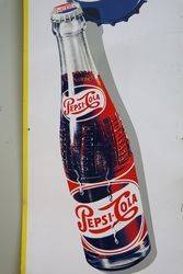 Pepsi Cola Tin Advertising Sign 