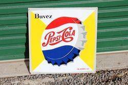 Pepsi Tin Advertising Sign