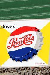 Pepsi Tin Advertising Sign