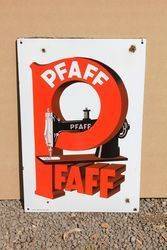 Pfaff Sewing Machine Pictorial Advertising Sign 