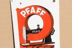 Pfaff Sewing Machine Pictorial Advertising Sign 