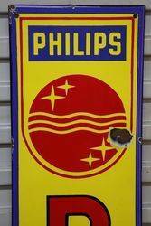 Philips Enamel Advertising Sign 