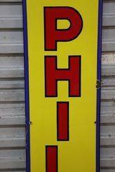 Philips Enamel Advertising Sign 