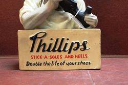Phillips Soles And Shoes Rubberoid Advertising Statue
