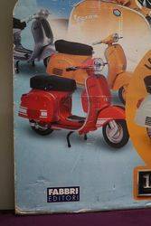 Piaggio Vespa Pictorial Cardboard Advertising Sign 