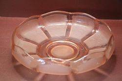 Pink Art Deco Float Bowl  