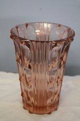Pink Art Deco Vase C1930 