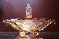 Pink Glas Art Deco Float Bowl 