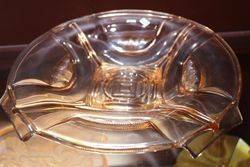 Pink Glas Art Deco Float Bowl 