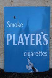Playerand39s Cigarettes Enamel Advertising Sign  