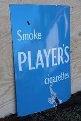 Playerand39s Cigarettes Enamel Advertising Sign  