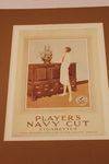 Players Navy Cut Ad Card