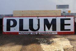 Plume 2 Piece Enamel Advertising Sign 