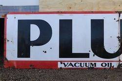 Plume 2 Piece Enamel Advertising Sign 