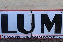 Plume 2 Piece Enamel Advertising Sign 