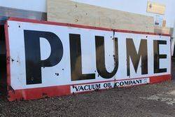 Plume 2 Piece Enamel Advertising Sign 