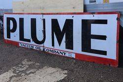 Plume 2 Piece Enamel Advertising Sign 