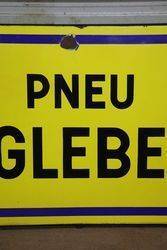 Pneu Englebert Tyre Enamel Advertising Sign 